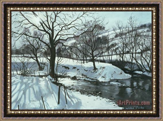 John Cooke Winter River Framed Print