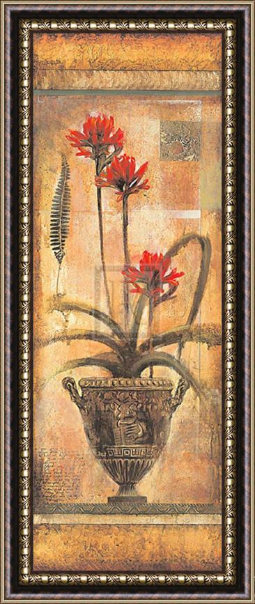 John Douglas Rojo Botanical Vii Framed Painting