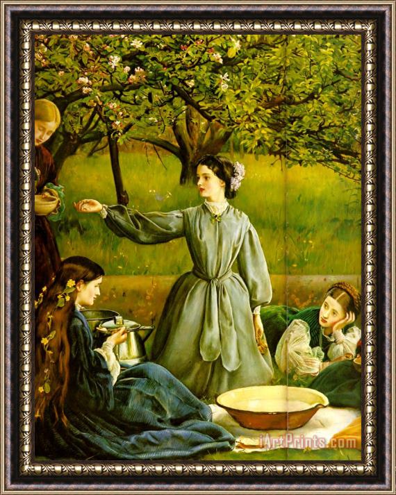 John Everett Millais Apple Blossoms (spring) Detail II Framed Painting