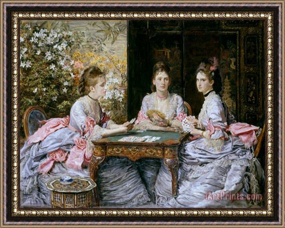 John Everett Millais Hearts Are Trumps Framed Painting