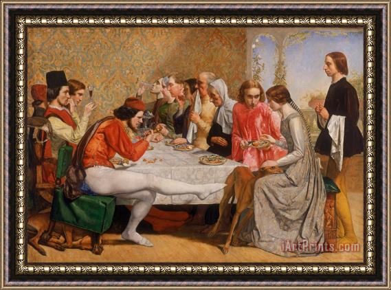 John Everett Millais Isabella Framed Painting