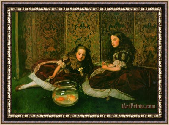 John Everett Millais Leisure Hours Framed Painting