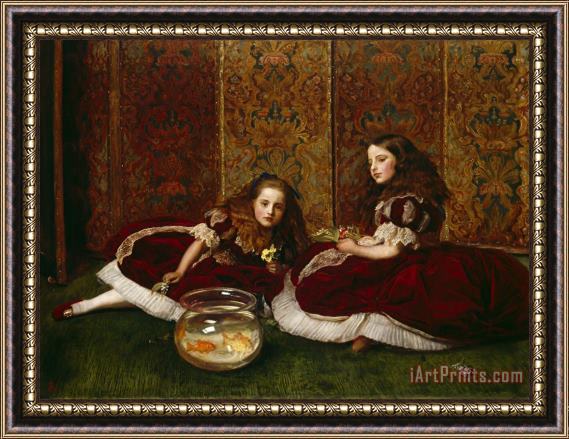 John Everett Millais Leisure Hours Framed Painting