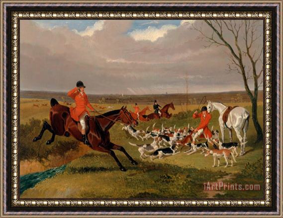 John Frederick Herring The Suffolk Hunt Framed Painting