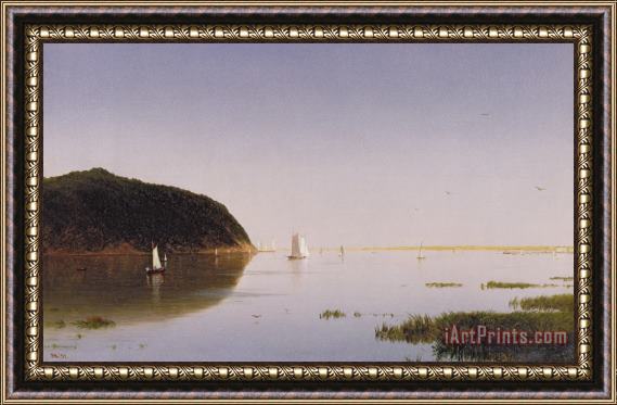 John Frederick Kensett Shrewsbury River - New Jersey Framed Print