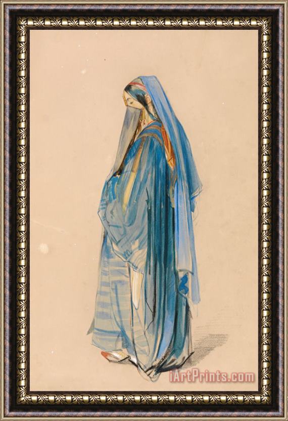John Frederick Lewis A Young Turkish Woman Framed Print