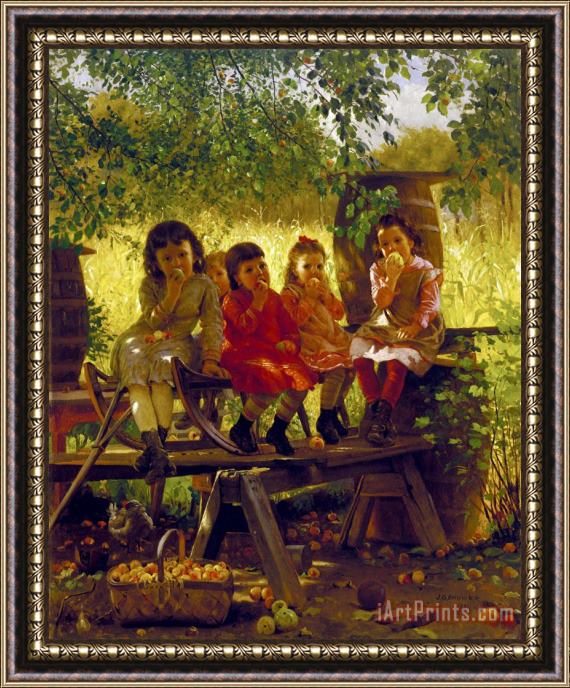 John George Brown The Cider Mill Framed Painting