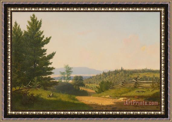 John Gifford Scenery Near Lake George Framed Painting