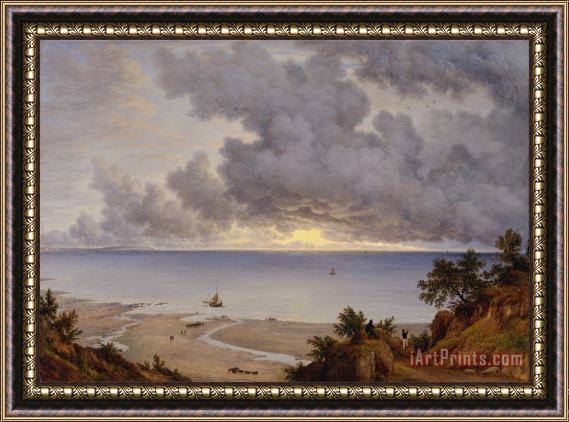 John Glover Sandown Bay, From Near Shanklin Chine, Isle of Wight Framed Painting