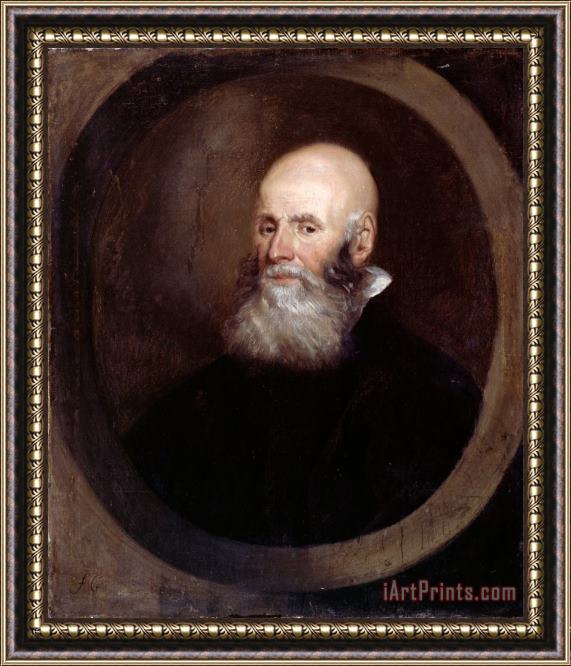 John Greenhill Head of a Bearded Man Framed Print