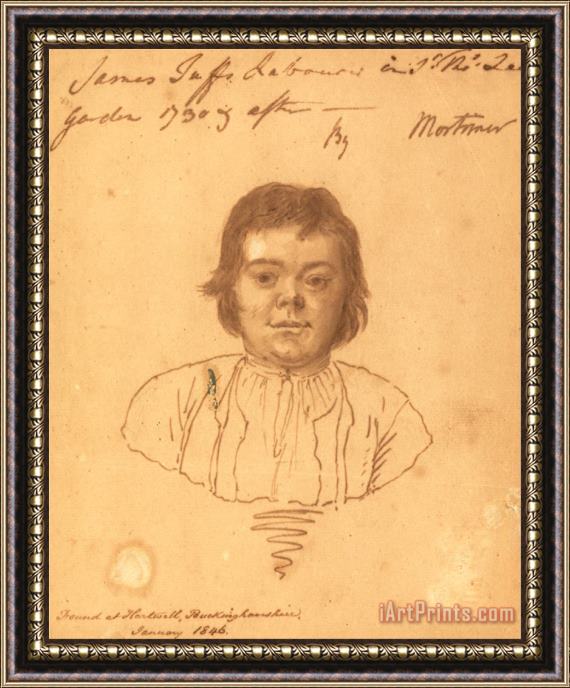 John Hamilton Mortimer Portrait of James Tuffs Framed Print