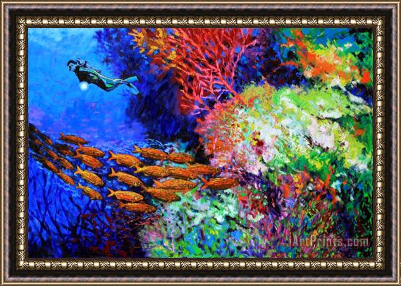 John Lautermilch A Flash of Life and Color Framed Print