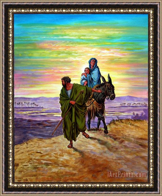 John Lautermilch Escape into Egypt Framed Painting
