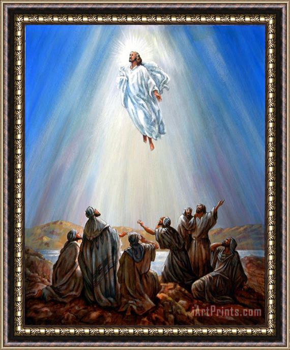 John Lautermilch Jesus Taken up into Heaven Framed Painting