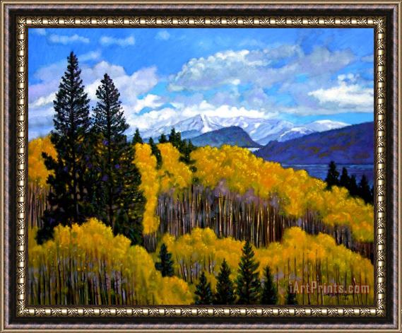 John Lautermilch Natures Patterns - Rocky Mountains Framed Painting