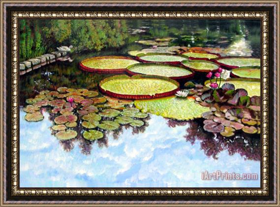 John Lautermilch Peaceful Refuge Framed Painting