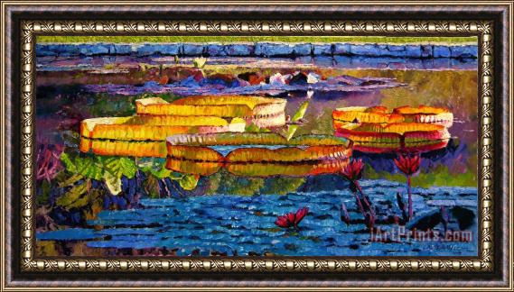 John Lautermilch Sun Color and Paint Framed Painting