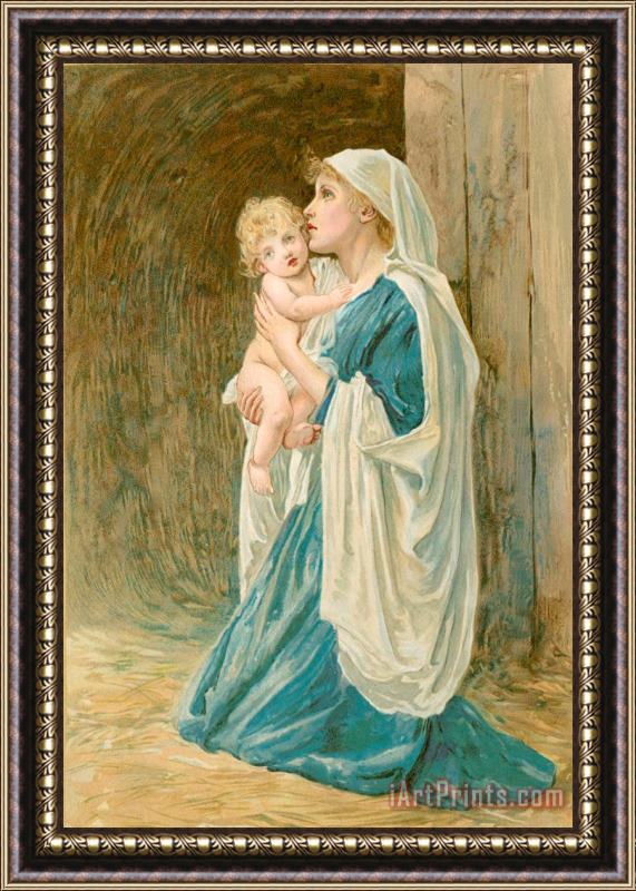 John Lawson The Virgin Mary with Jesus Framed Painting
