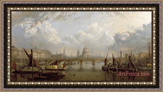 John MacVicar Anderson View of London Framed Painting