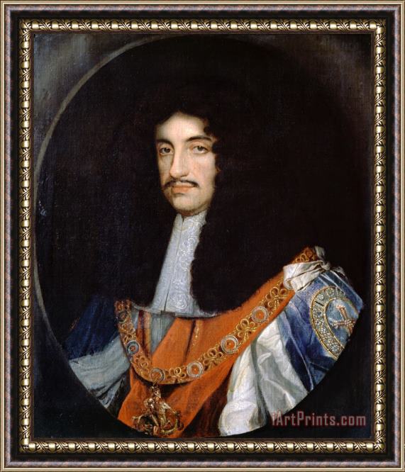 John Michael Wright Charles II Framed Painting