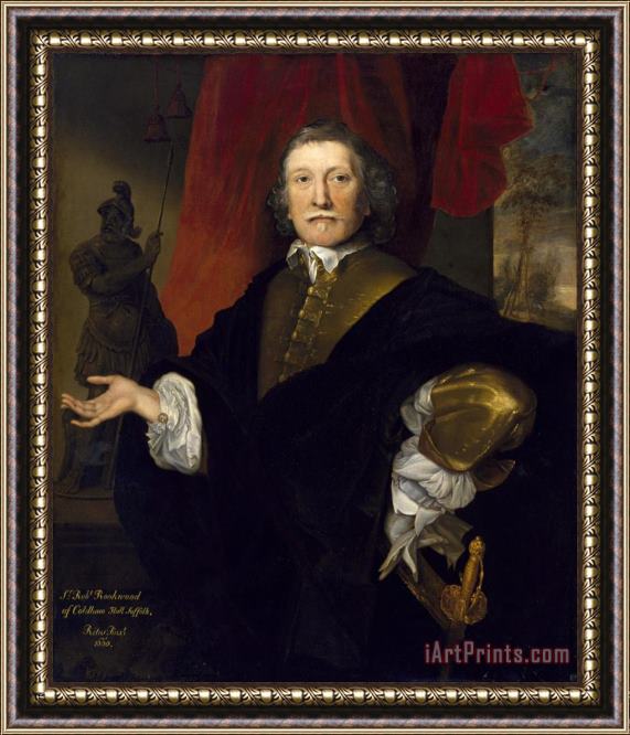 John Michael Wright Sir Robert Rookwood Framed Painting