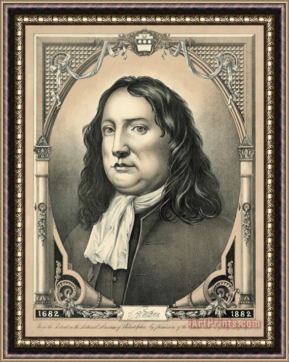 John Miller Portrait of William Penn Framed Print