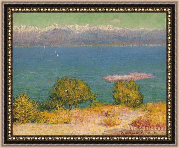 John Peter Russell Landscape, Antibes (the Bay of Nice) Framed Print