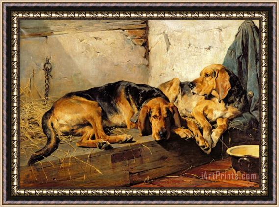 John Sargent Noble Lazy Moments Framed Painting