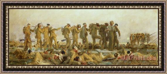 John Singer Sargent Gassed An Oil Study Framed Painting