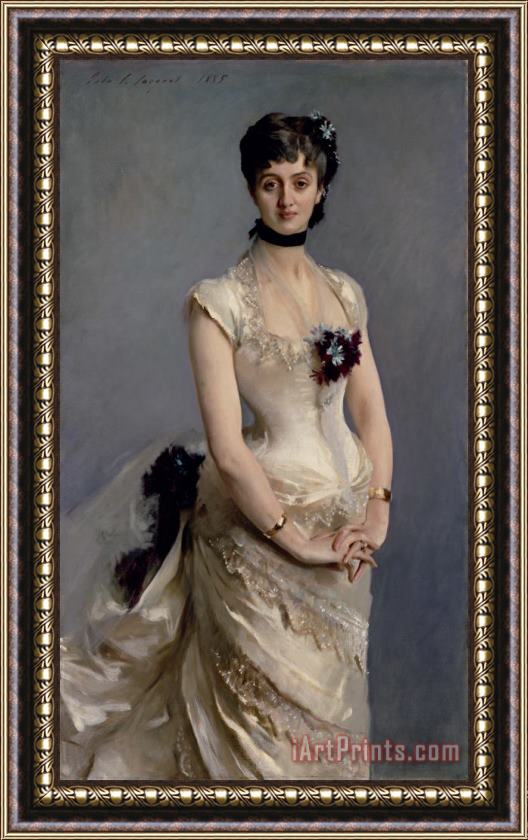 John Singer Sargent Madame Paul Poirson Framed Painting