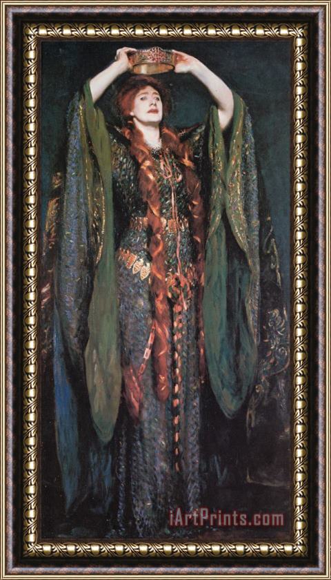 John Singer Sargent Miss Ellen Terry As Lady Macbeth Framed Painting