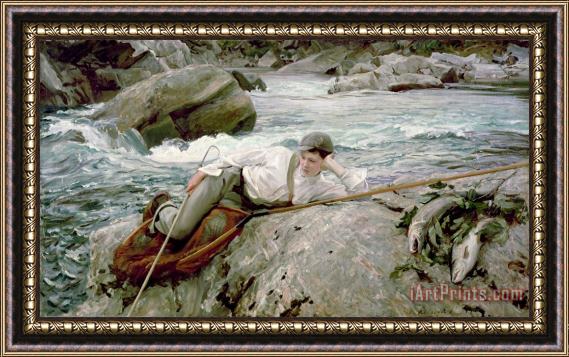 John Singer Sargent On His Holidays Framed Painting