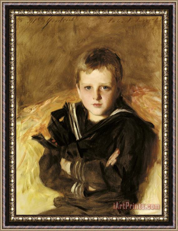 John Singer Sargent Portrait of Caspar Goodrich Framed Painting