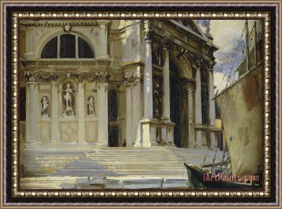 John Singer Sargent Santa Maria Della Salute, Venice Framed Print
