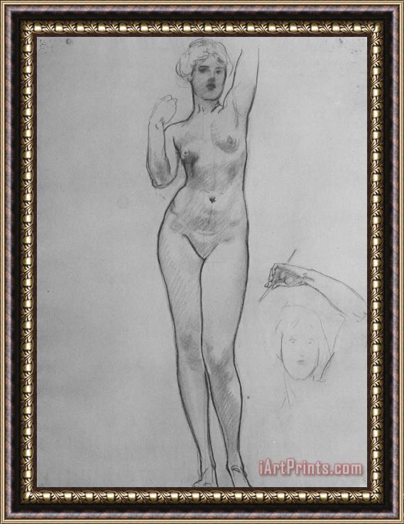 John Singer Sargent Studies of Aphrodite for Aphrodite And Eros Framed Print