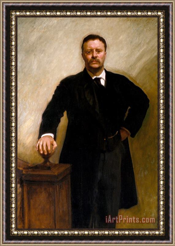 John Singer Sargent Theodore Roosevelt Framed Painting
