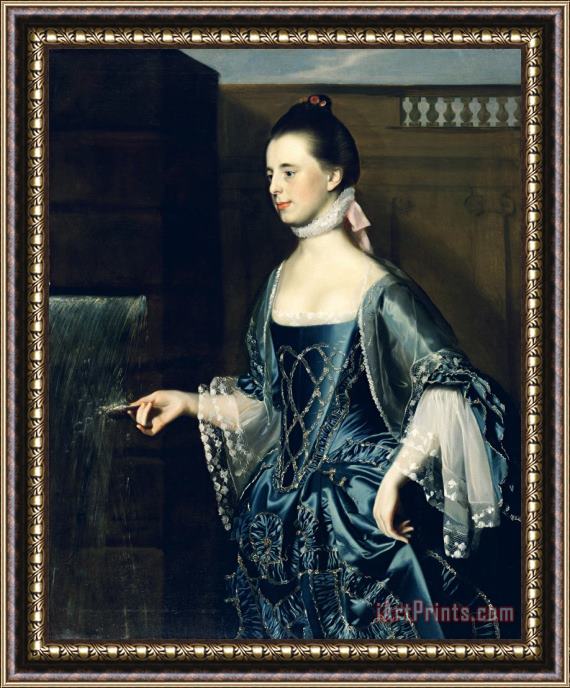 John Singleton Copley Mrs. Daniel Sargent (mary Turner) Framed Print