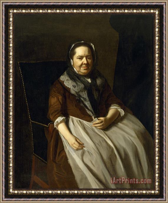 John Singleton Copley Portrait of Mrs. Paul Richard Framed Print