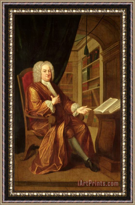 John Smibert Benjamin Moreland, High Master of St. Paul's School Framed Print