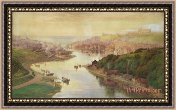 John Sowden Whitby from Larpool Framed Painting
