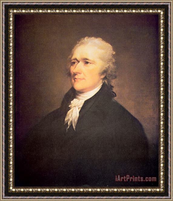 John Trumbull Alexander Hamilton (1755 1804) Framed Painting