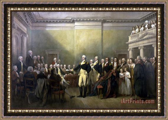 John Trumbull General George Washington Resigning His Commission Framed Print