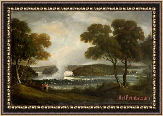 John Trumbull Niagara Falls From an Upper Bank on The British Side Framed Print