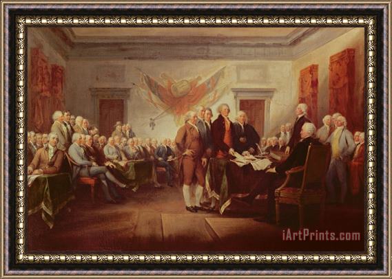John Trumbull Signing the Declaration of Independence Framed Print