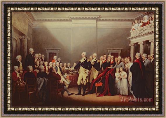 John Trumbull The Resignation of George Washington Framed Print