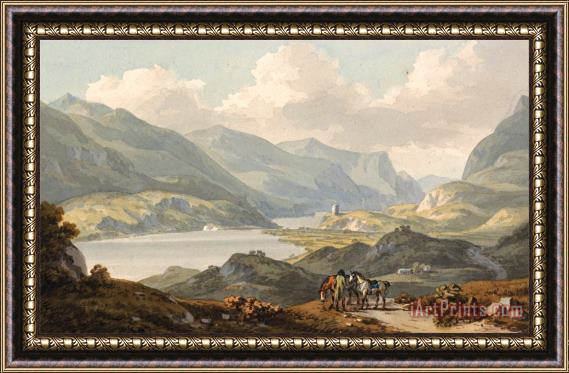 John Warwick Smith The Lakes of Llanberis Framed Print
