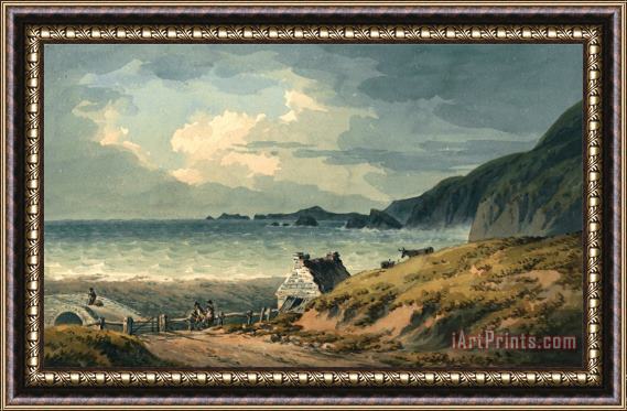 John Warwick Smith The Northern Boundary of St. Bride's Bay Framed Painting