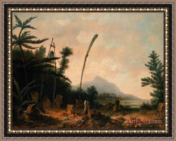 John Webber Burial Ground in The South Seas Framed Painting