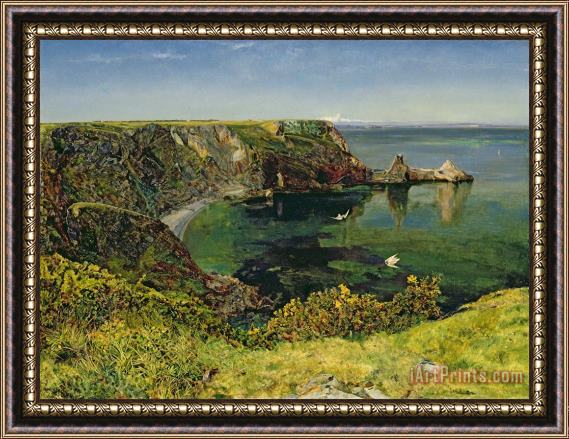 John William Inchbold Anstey's Cove Devon Framed Painting