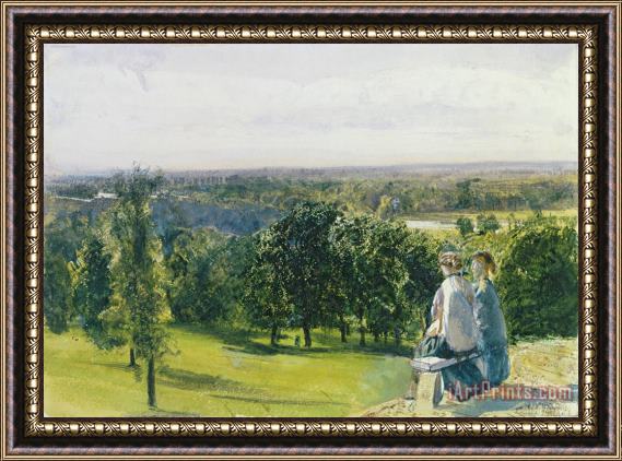 John William Inchbold In Richmond Park Framed Print